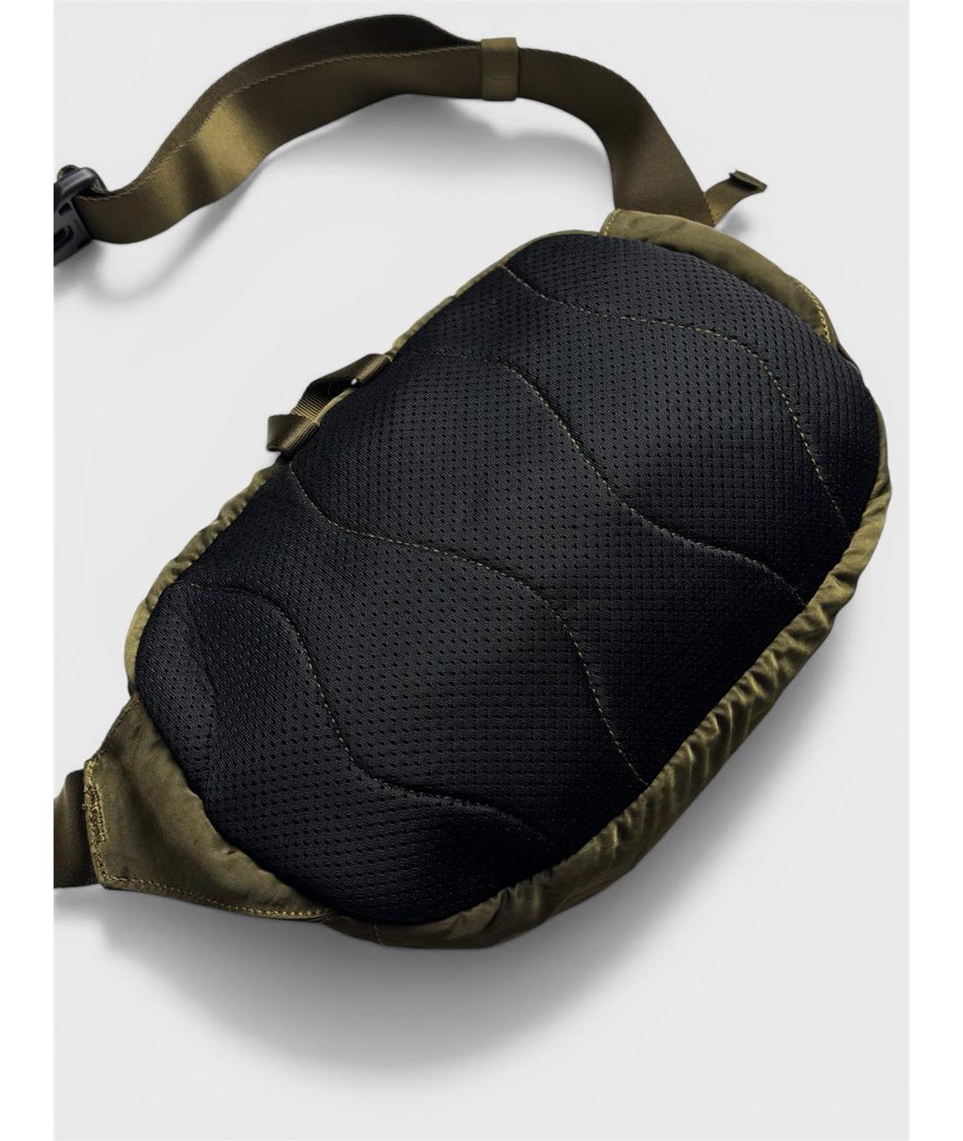 CP COMPANY Хаки тканевая поясная сумка, фото 4