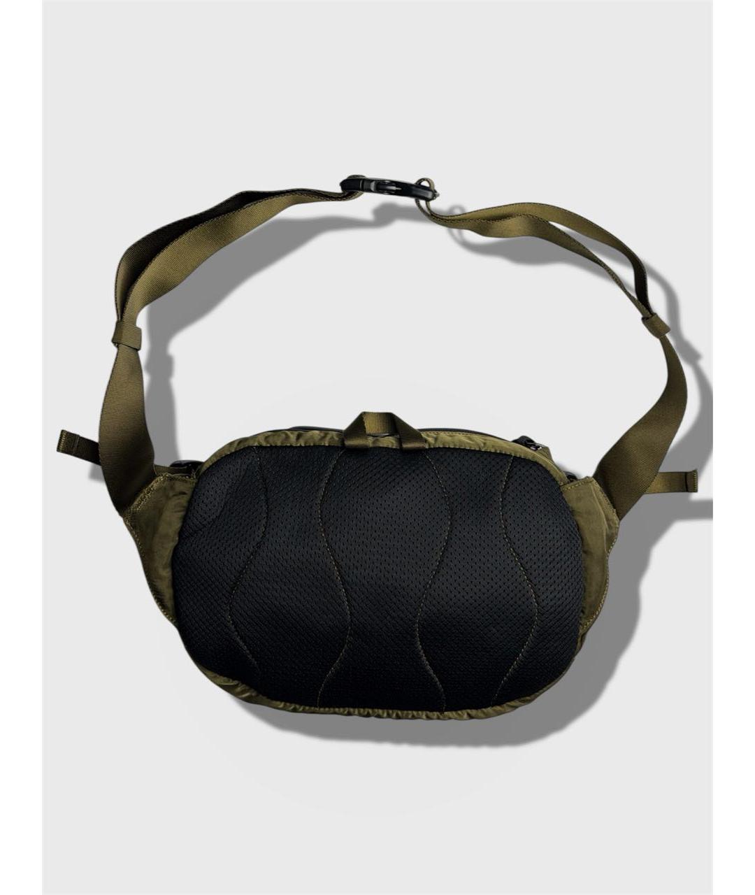 CP COMPANY Хаки тканевая поясная сумка, фото 2