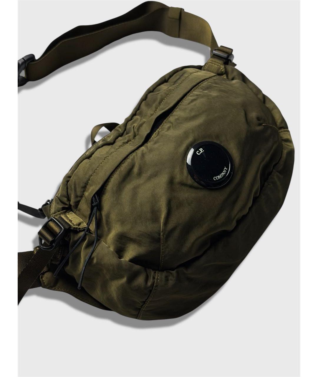 CP COMPANY Хаки тканевая поясная сумка, фото 3