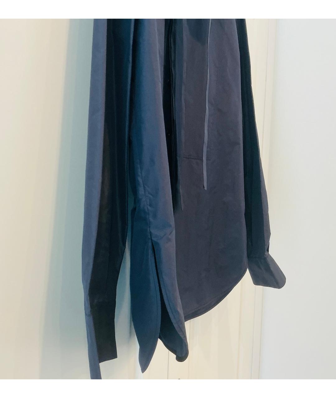 CHRISTIAN DIOR Синяя шелковая рубашка, фото 3