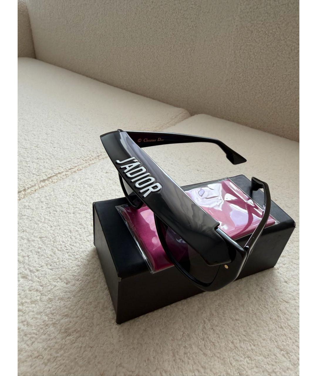 CHRISTIAN DIOR Черные пластиковые солнцезащитные очки, фото 3
