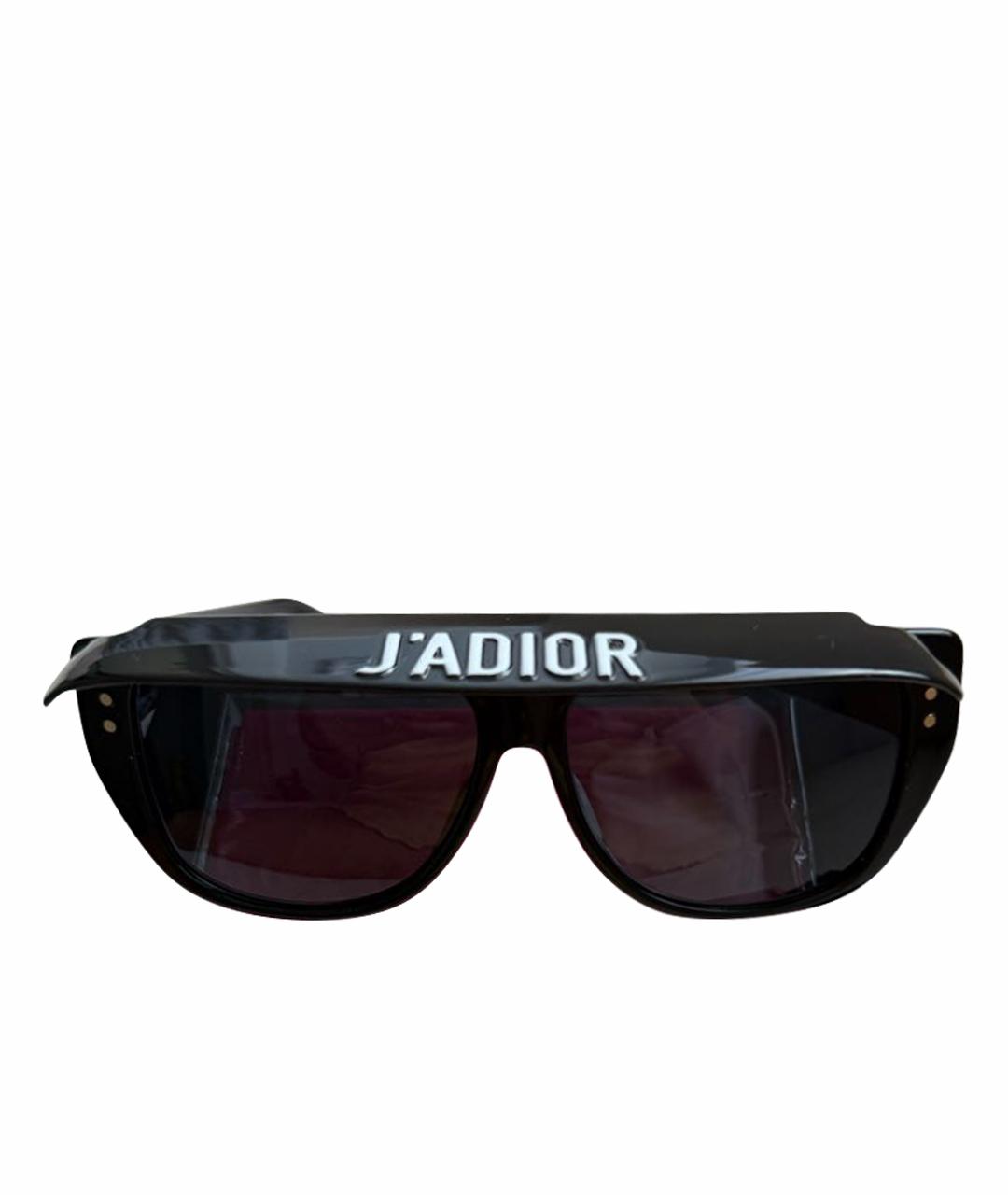 CHRISTIAN DIOR Черные пластиковые солнцезащитные очки, фото 1