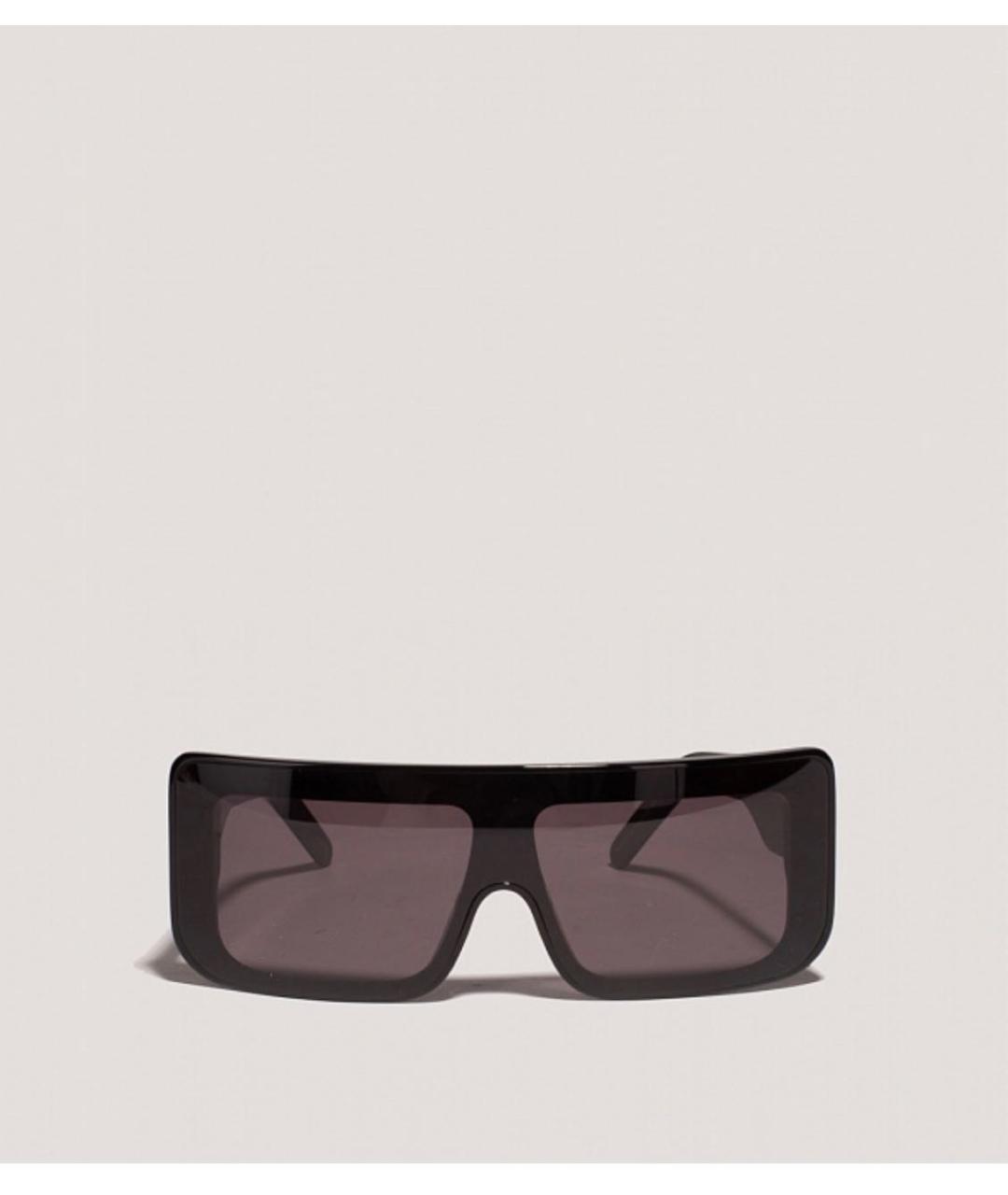 RICK OWENS Черные пластиковые солнцезащитные очки, фото 7