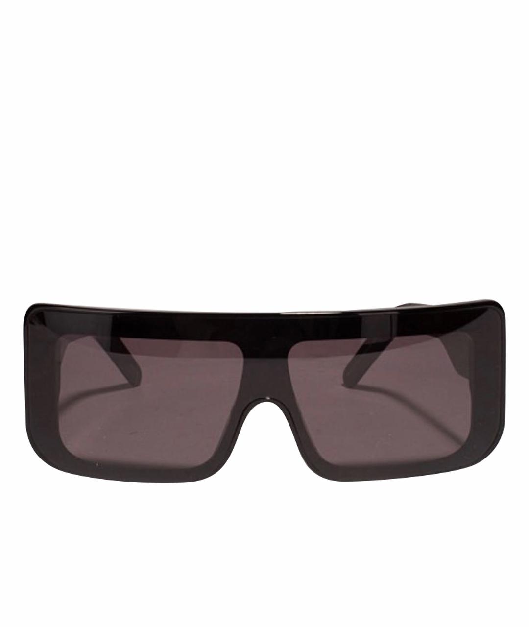 RICK OWENS Черные пластиковые солнцезащитные очки, фото 1
