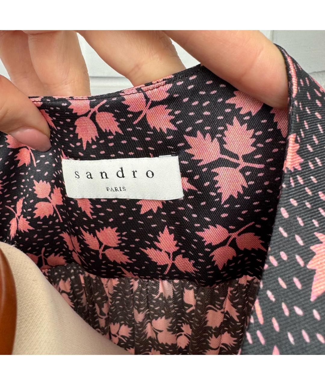 SANDRO Мульти полиэстеровое вечернее платье, фото 3