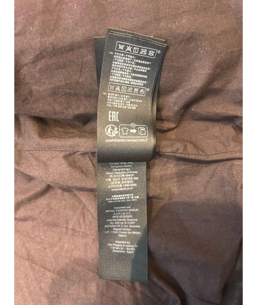 MAJE Черная кожаная куртка, фото 8