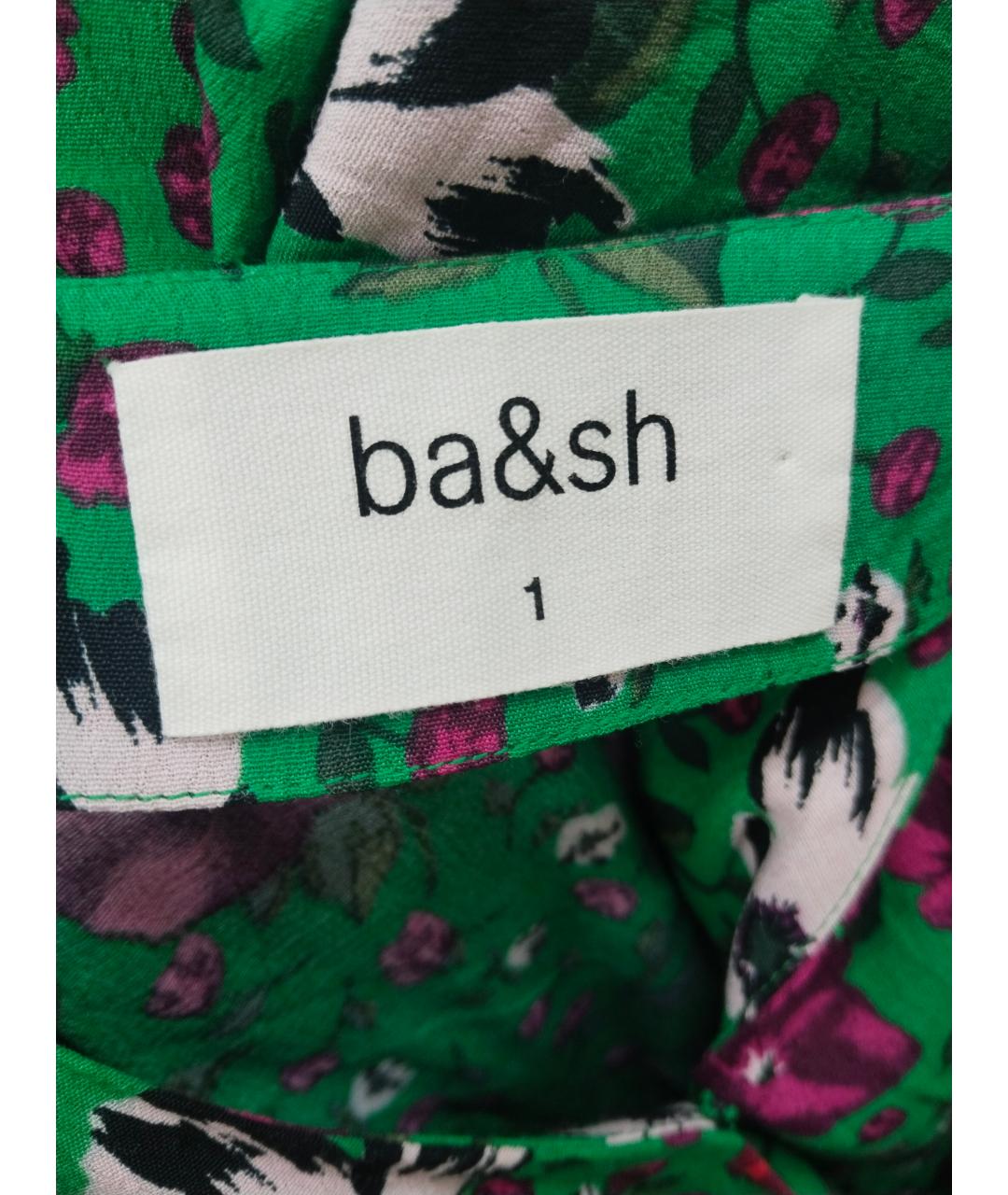 BA&SH Зеленые вискозное повседневное платье, фото 7