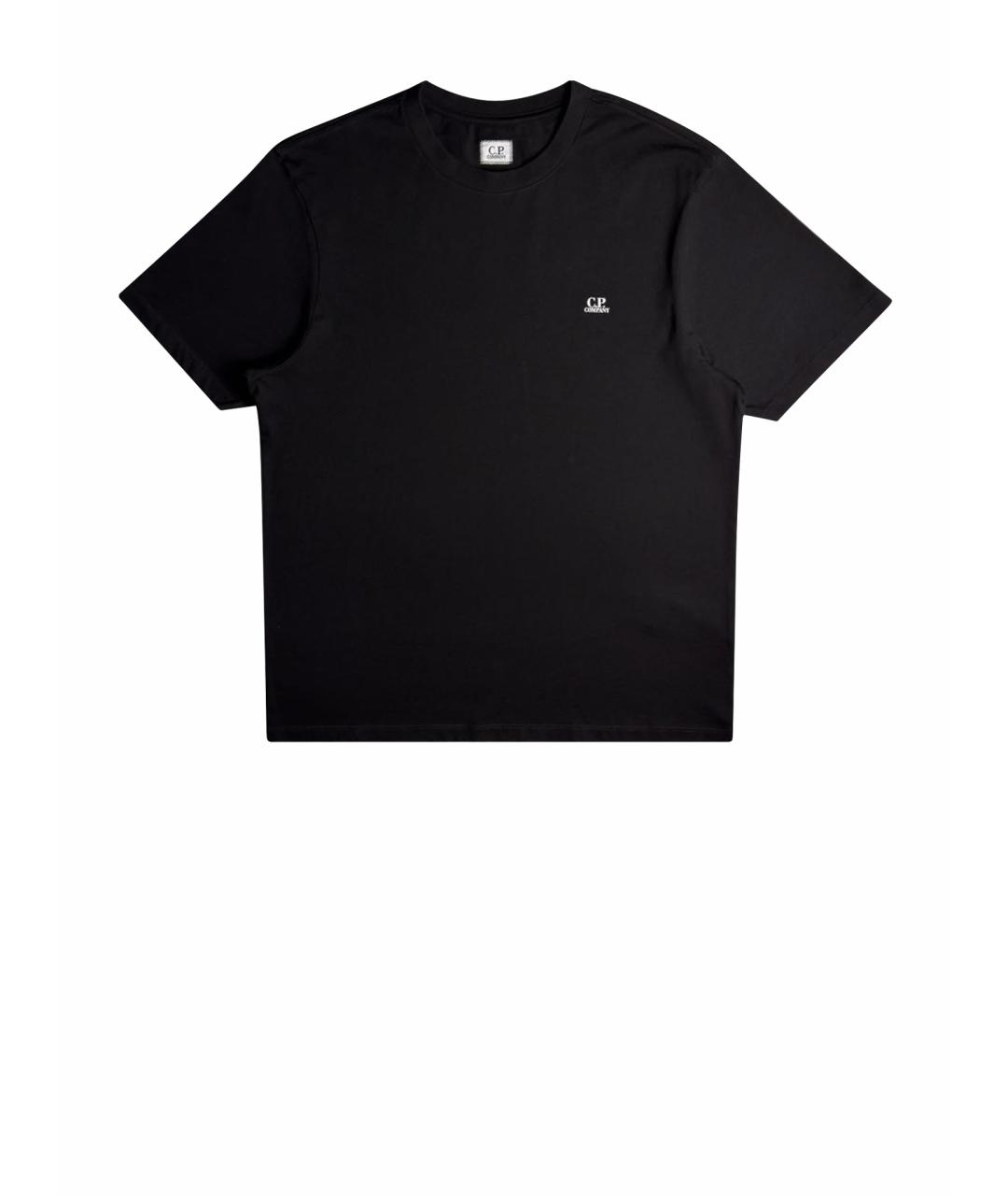 CP COMPANY Черная хлопковая футболка, фото 1