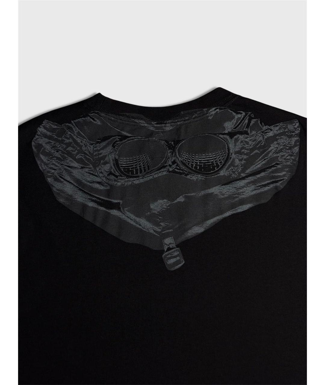 CP COMPANY Черная хлопковая футболка, фото 5