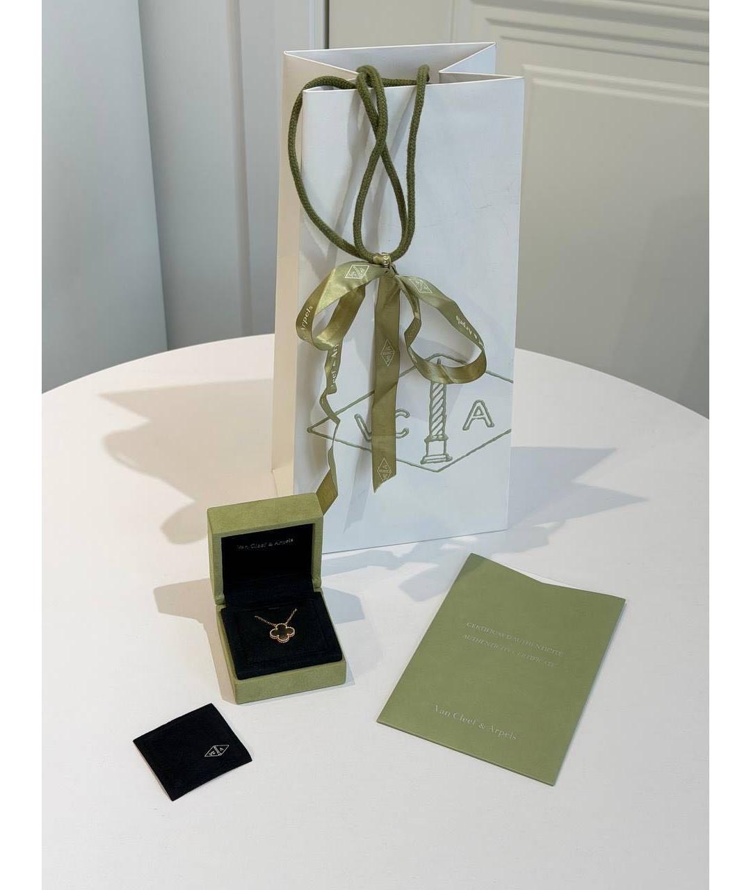 VAN CLEEF & ARPELS Серое колье из розового золота, фото 7