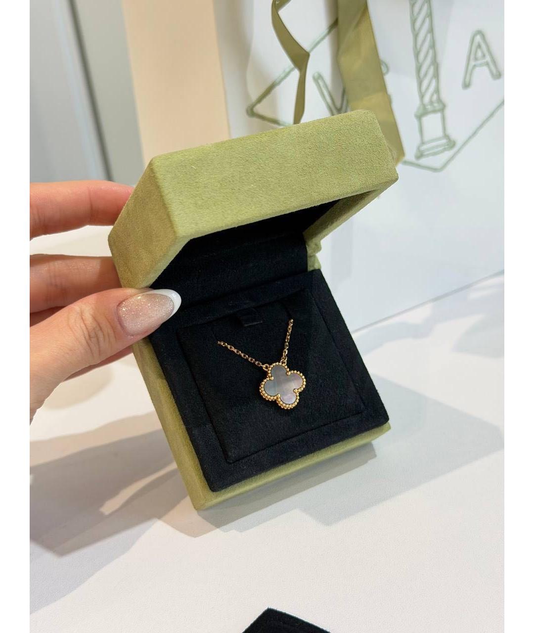 VAN CLEEF & ARPELS Серое колье из розового золота, фото 6