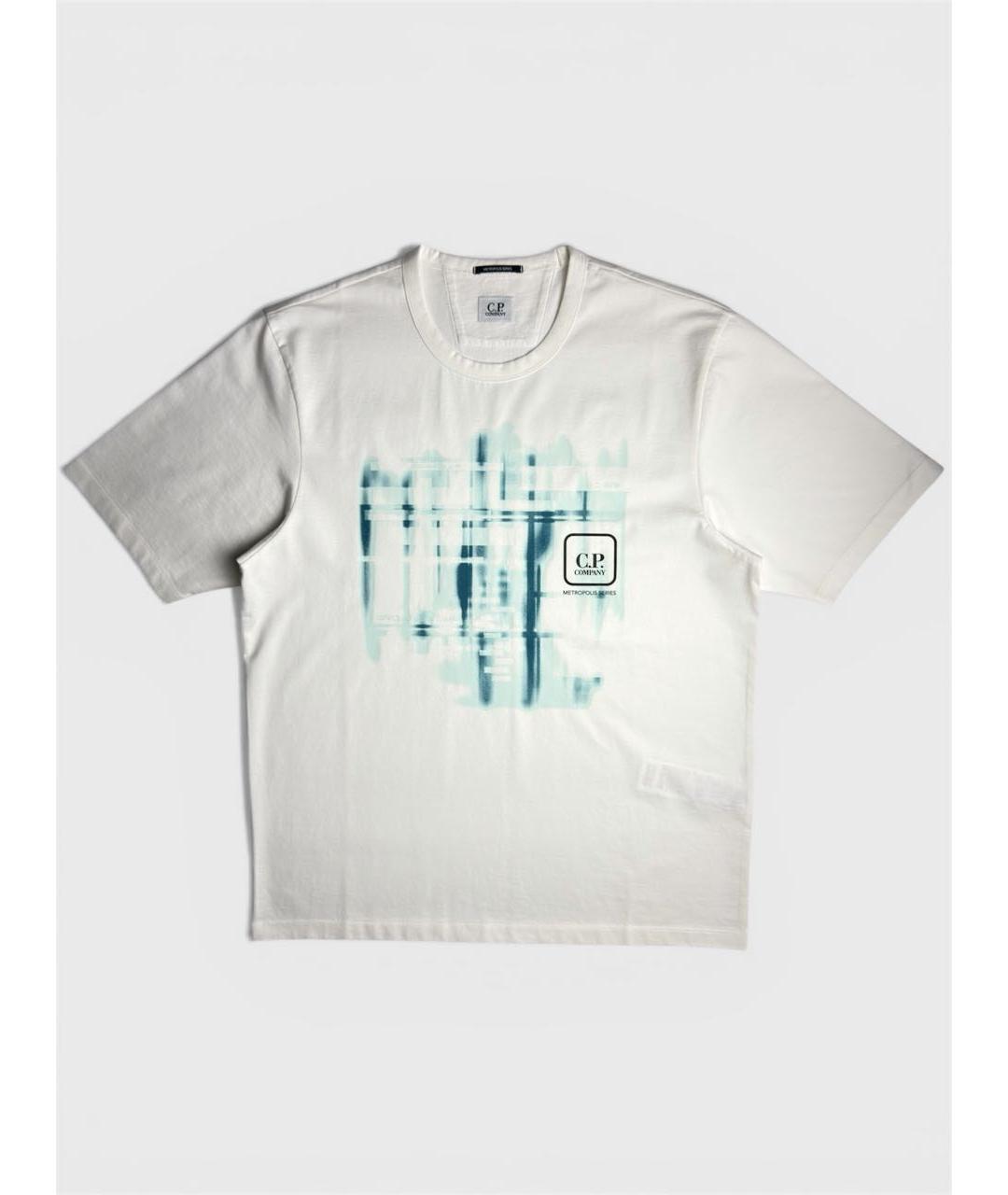 CP COMPANY Белая хлопковая футболка, фото 6