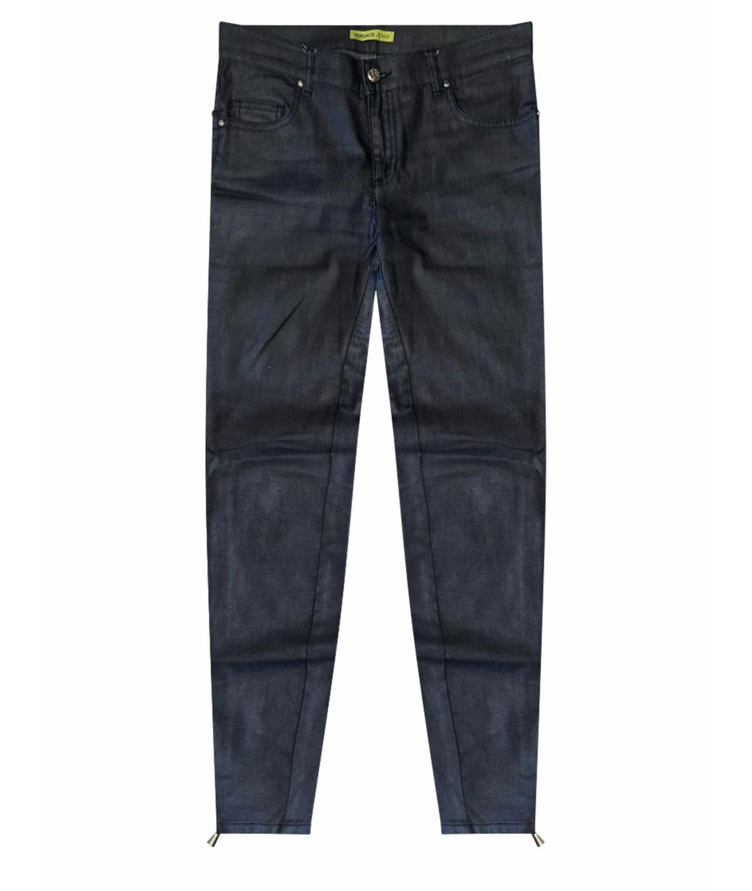 VERSACE JEANS COUTURE Черные хлопковые джинсы слим, фото 1