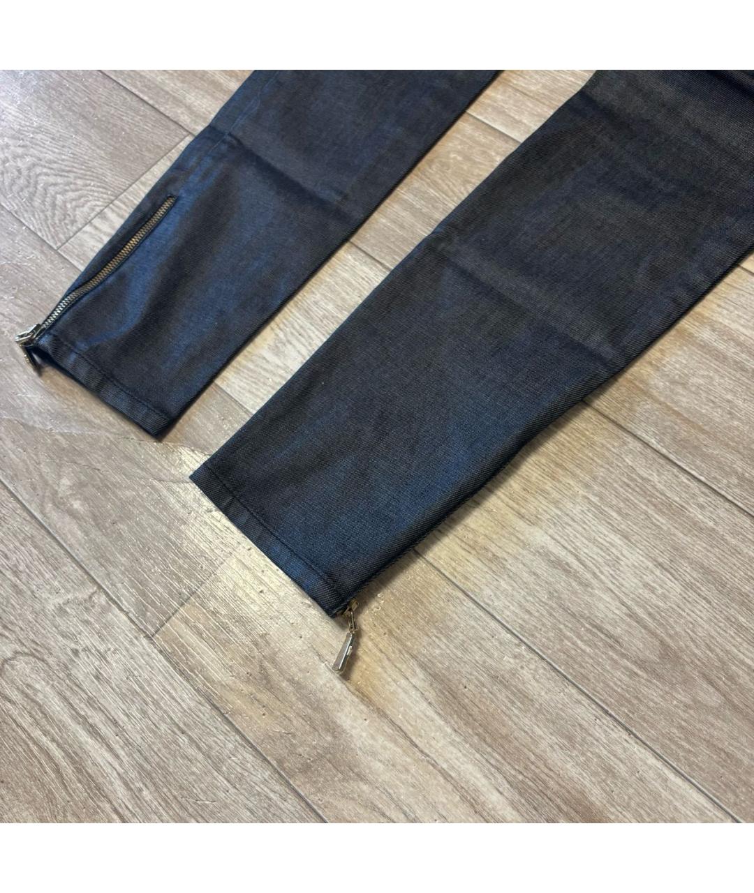 VERSACE JEANS COUTURE Черные хлопковые джинсы слим, фото 8