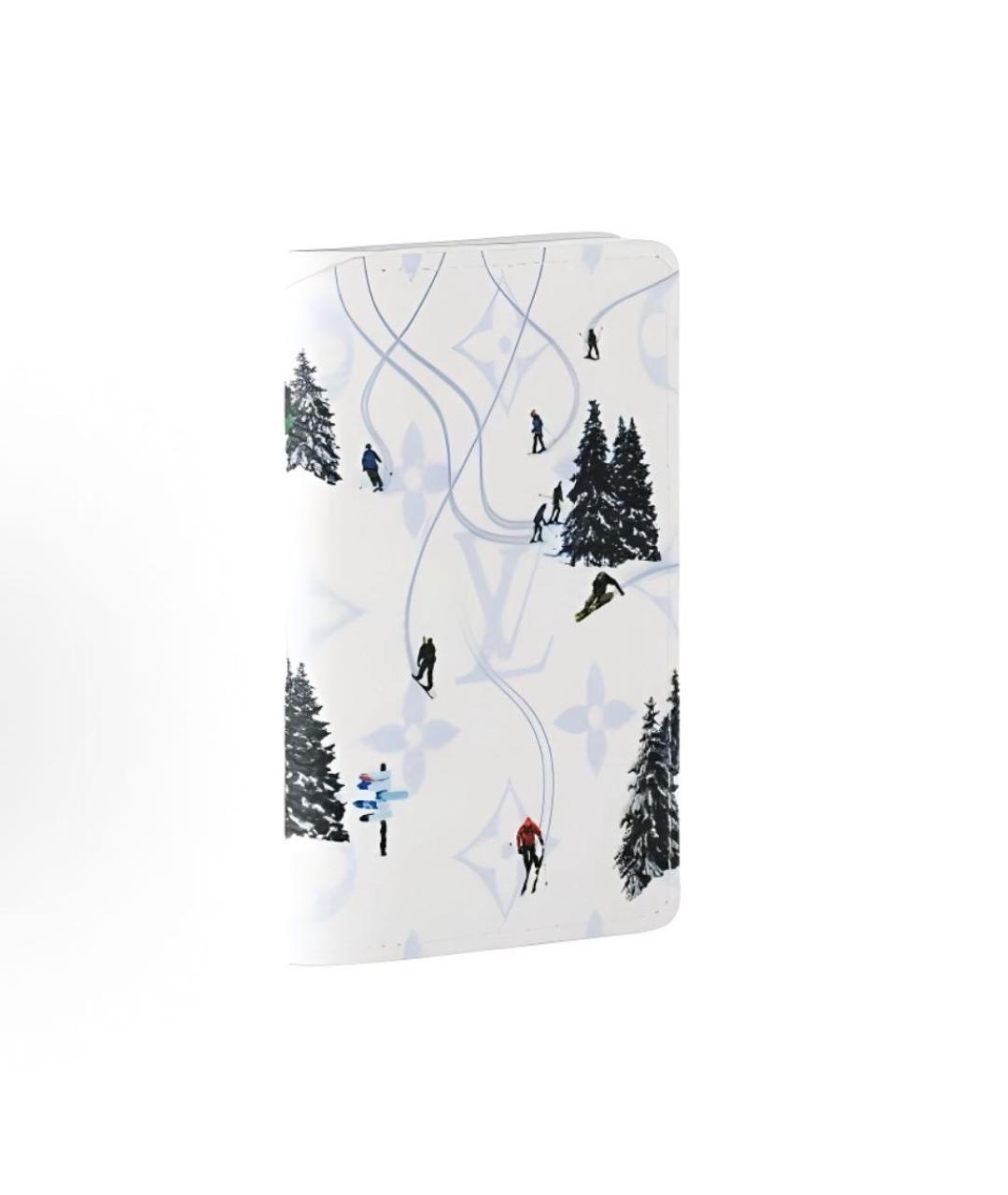 LOUIS VUITTON Белый кожаный кошелек, фото 2