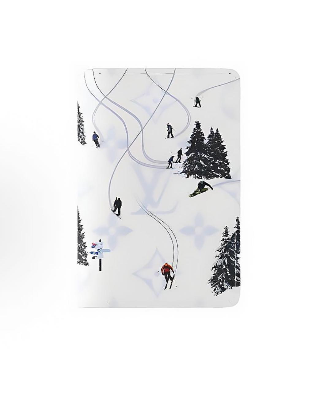 LOUIS VUITTON Белый кожаный кошелек, фото 4