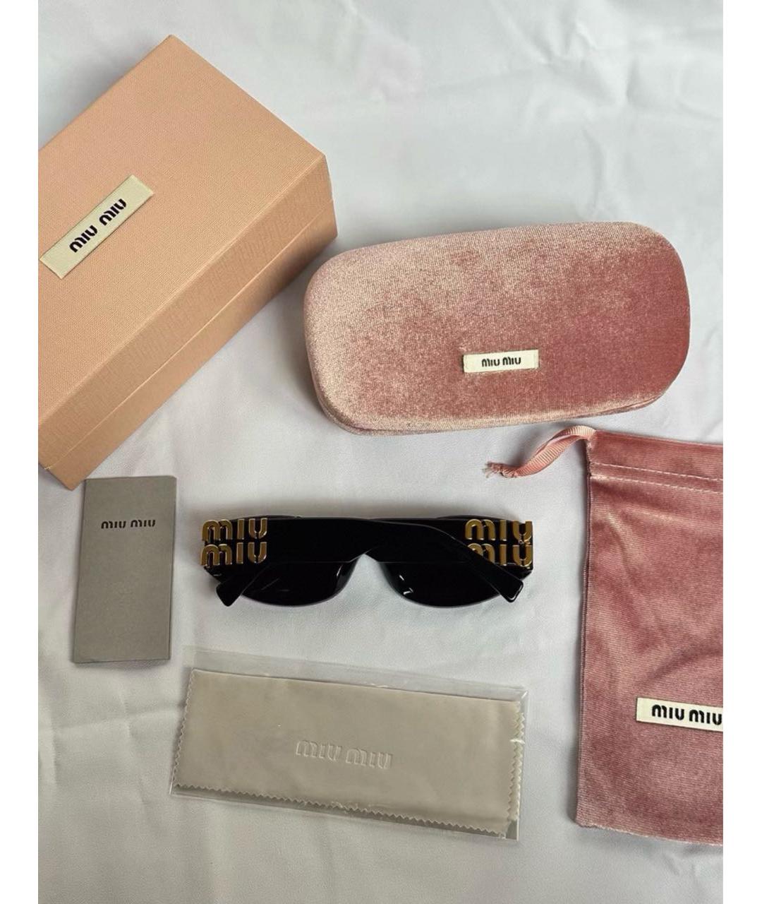 MIU MIU Черные солнцезащитные очки, фото 3