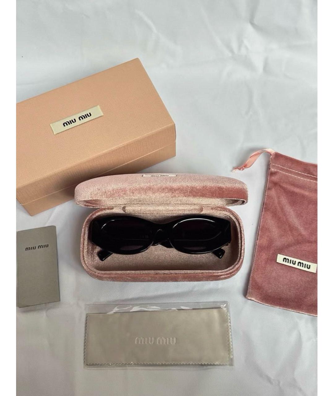 MIU MIU Черные солнцезащитные очки, фото 4