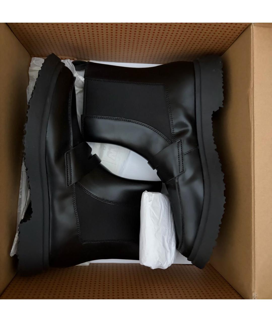 Camper Черные кожаные высокие ботинки, фото 5