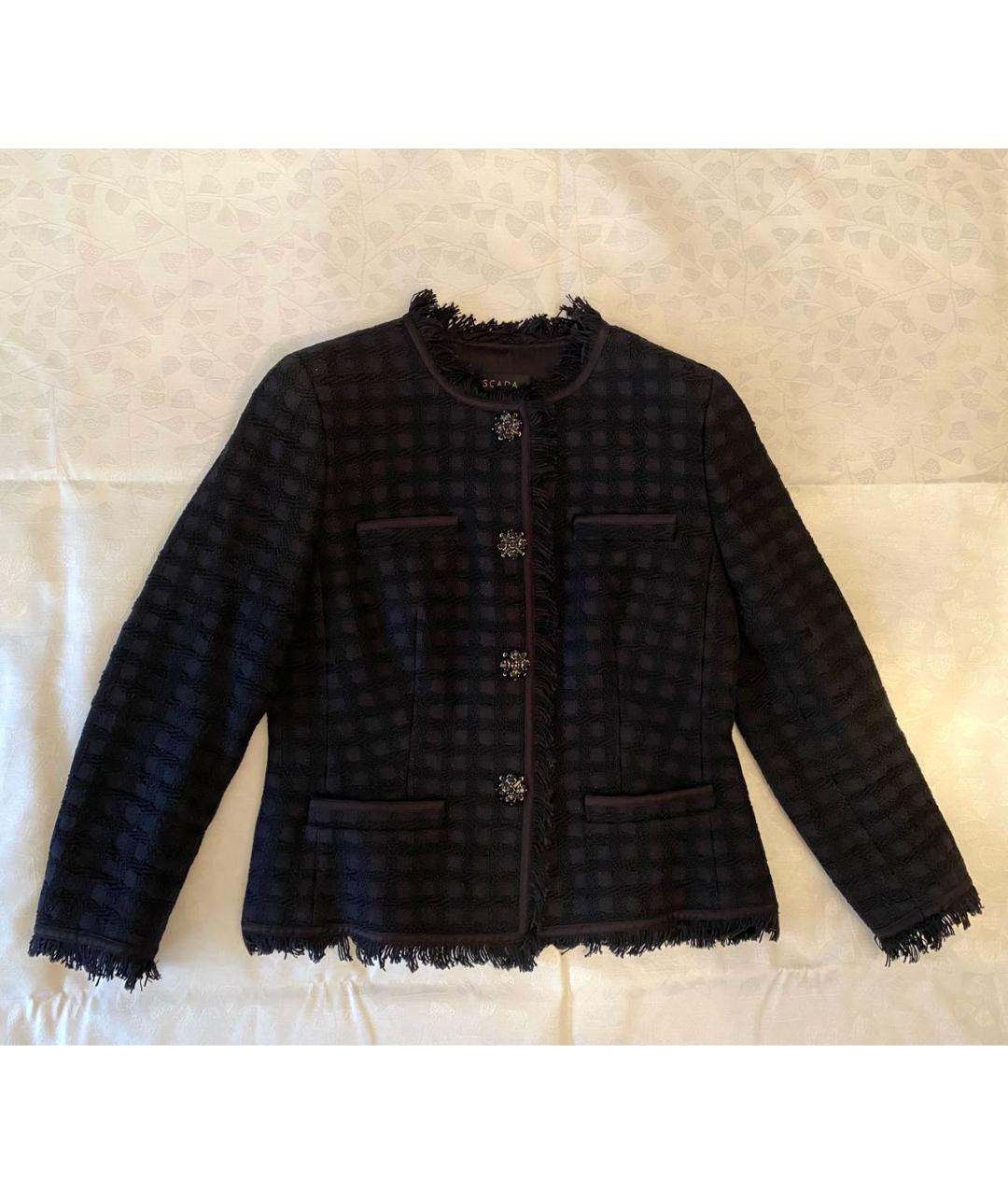 ESCADA Черный хлопковый жакет/пиджак, фото 7