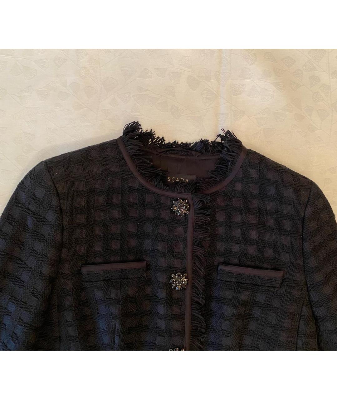ESCADA Черный хлопковый жакет/пиджак, фото 4