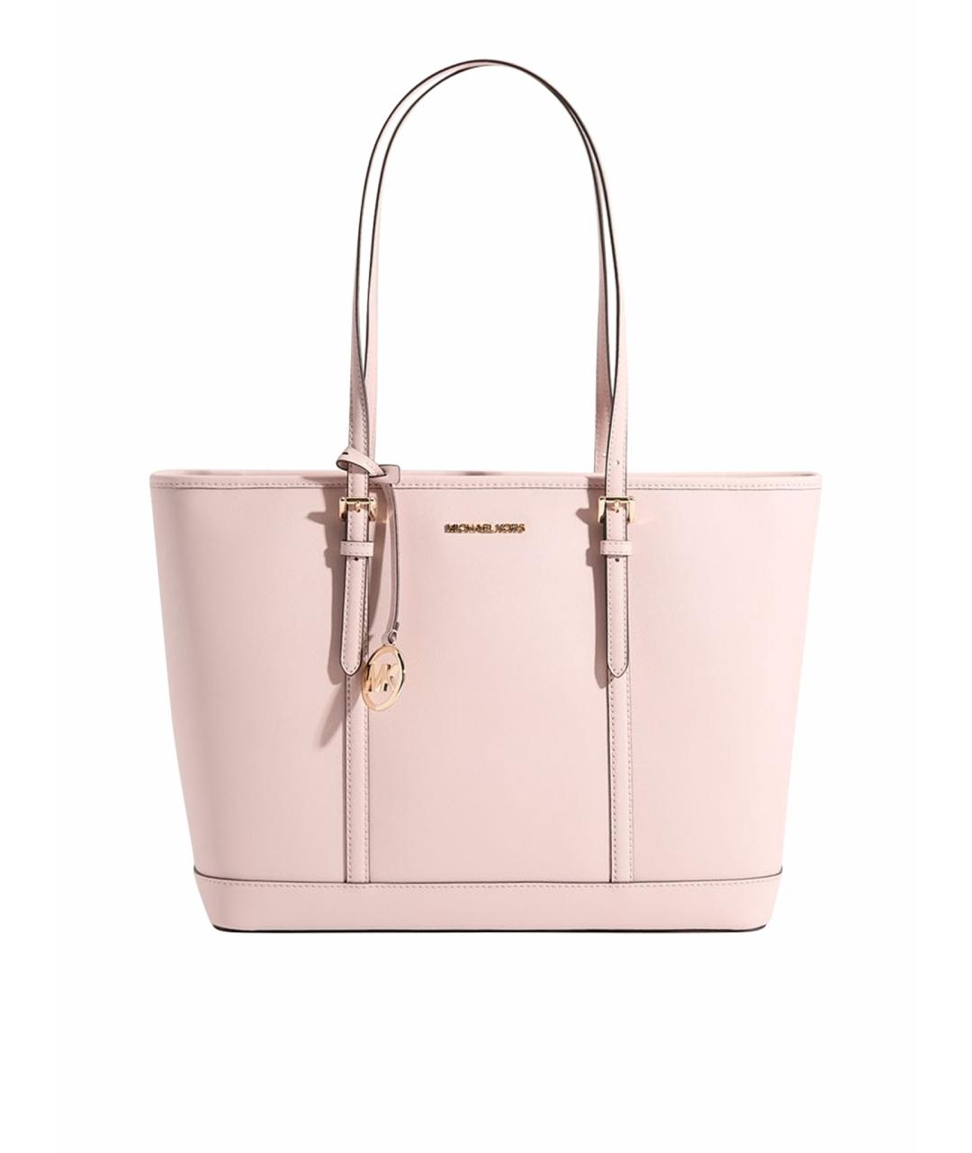 MICHAEL KORS Розовая кожаная сумка тоут, фото 1
