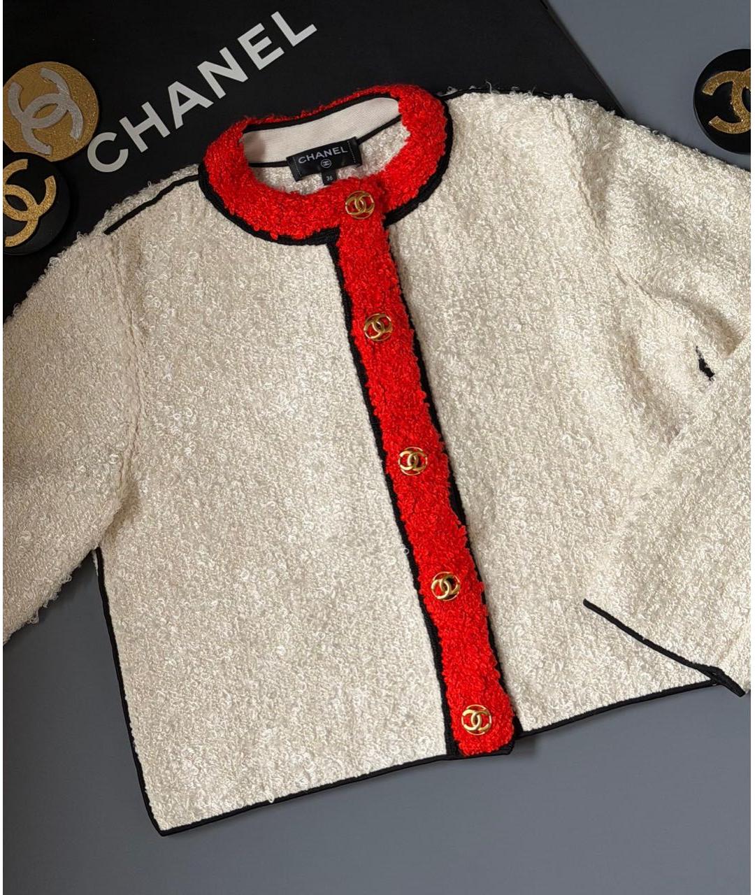 CHANEL Белый жакет/пиджак, фото 2