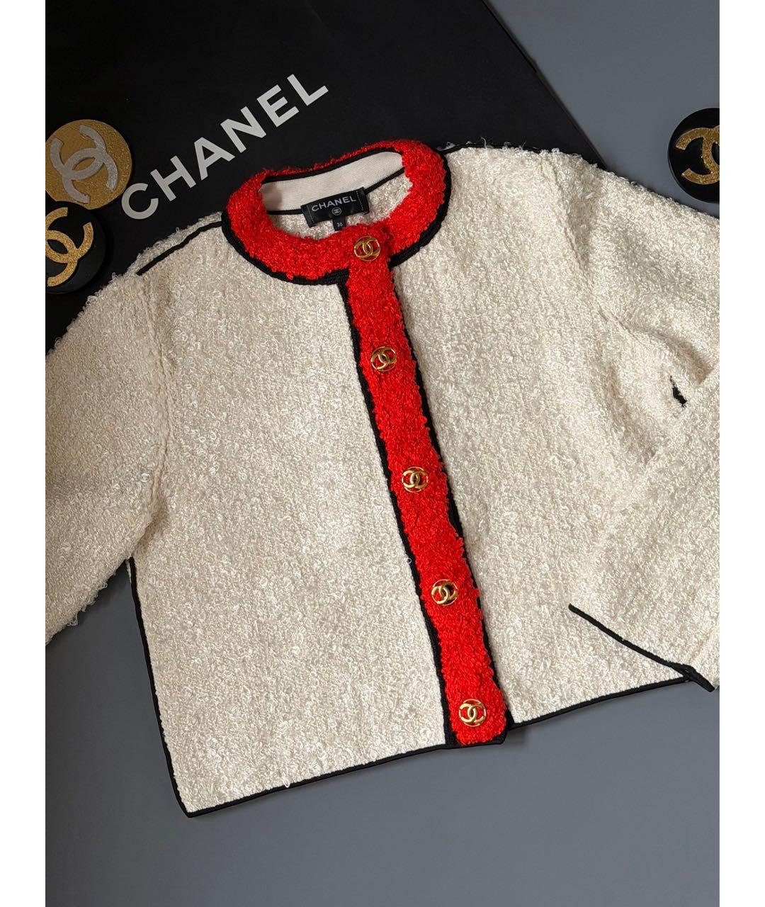 CHANEL Белый жакет/пиджак, фото 4