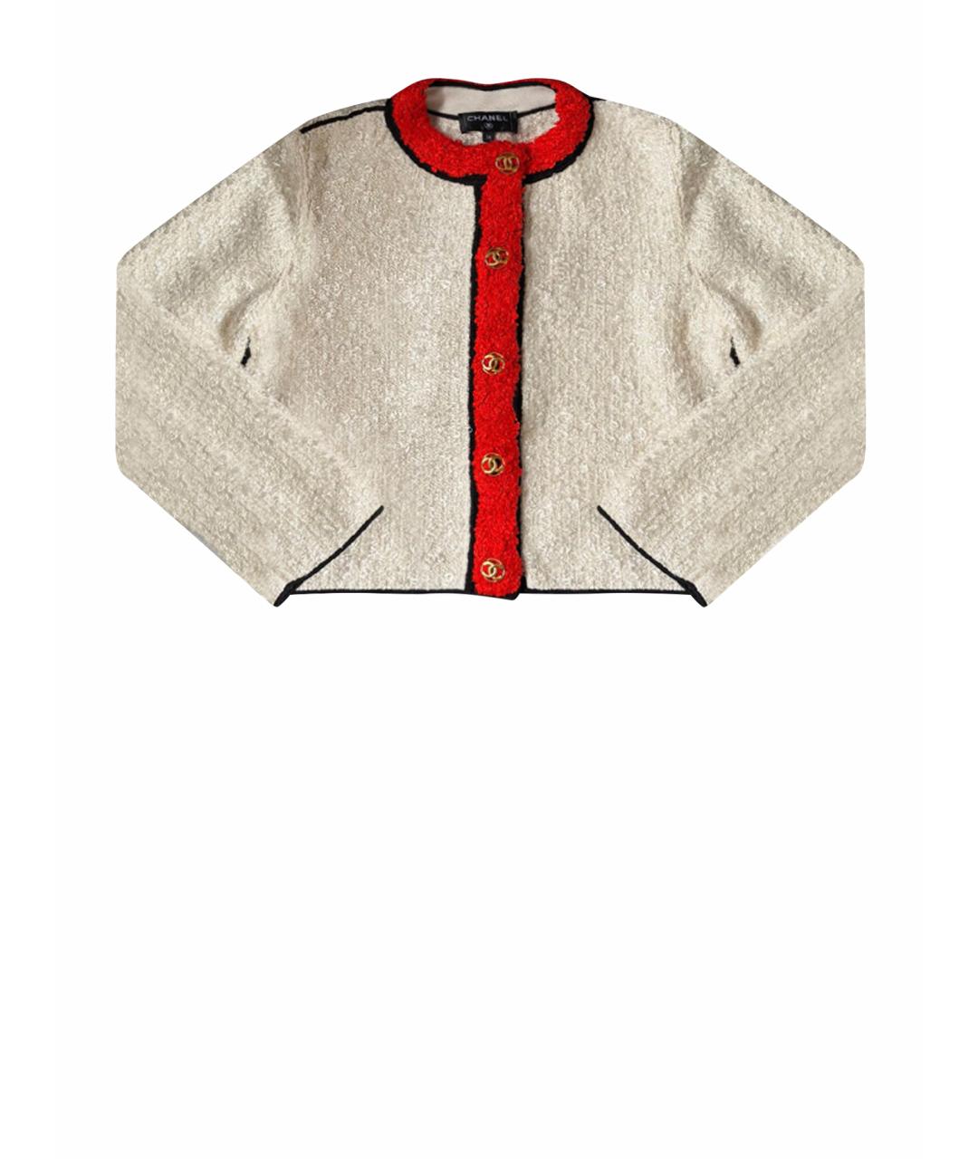 CHANEL Белый жакет/пиджак, фото 1