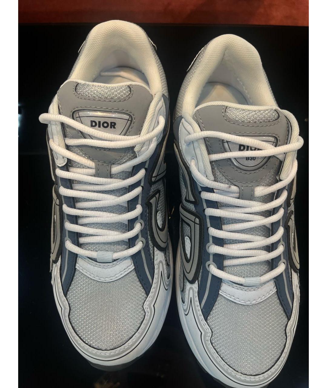 CHRISTIAN DIOR Серые низкие кроссовки / кеды, фото 4