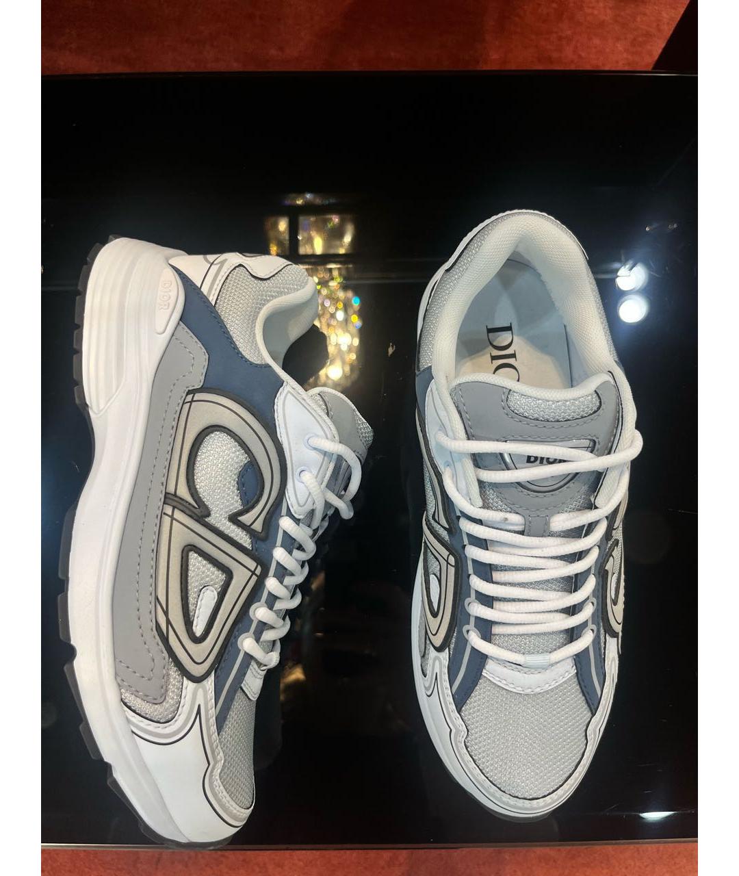 CHRISTIAN DIOR Серые низкие кроссовки / кеды, фото 5