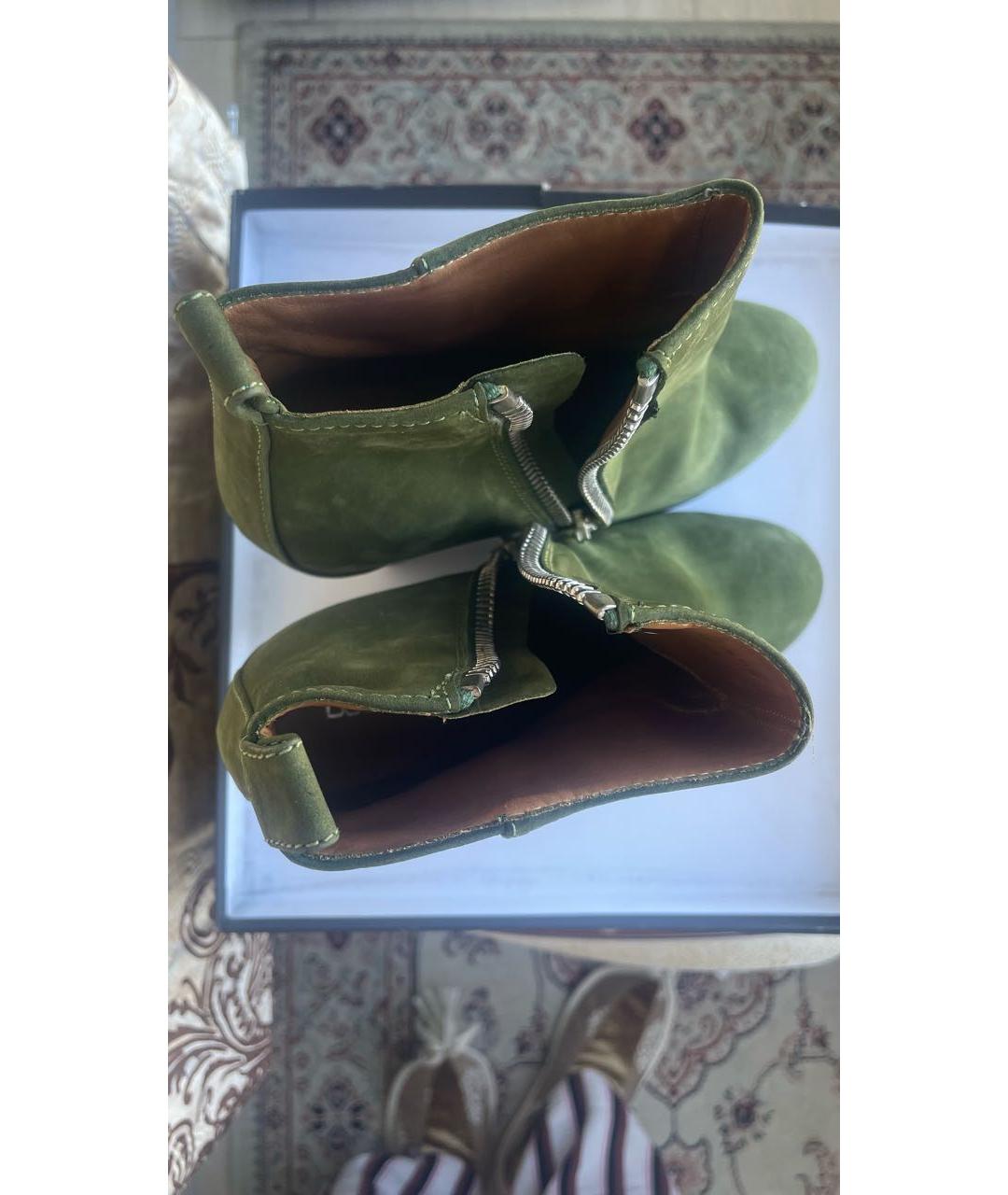 DSQUARED2 Зеленые замшевые ботильоны, фото 3