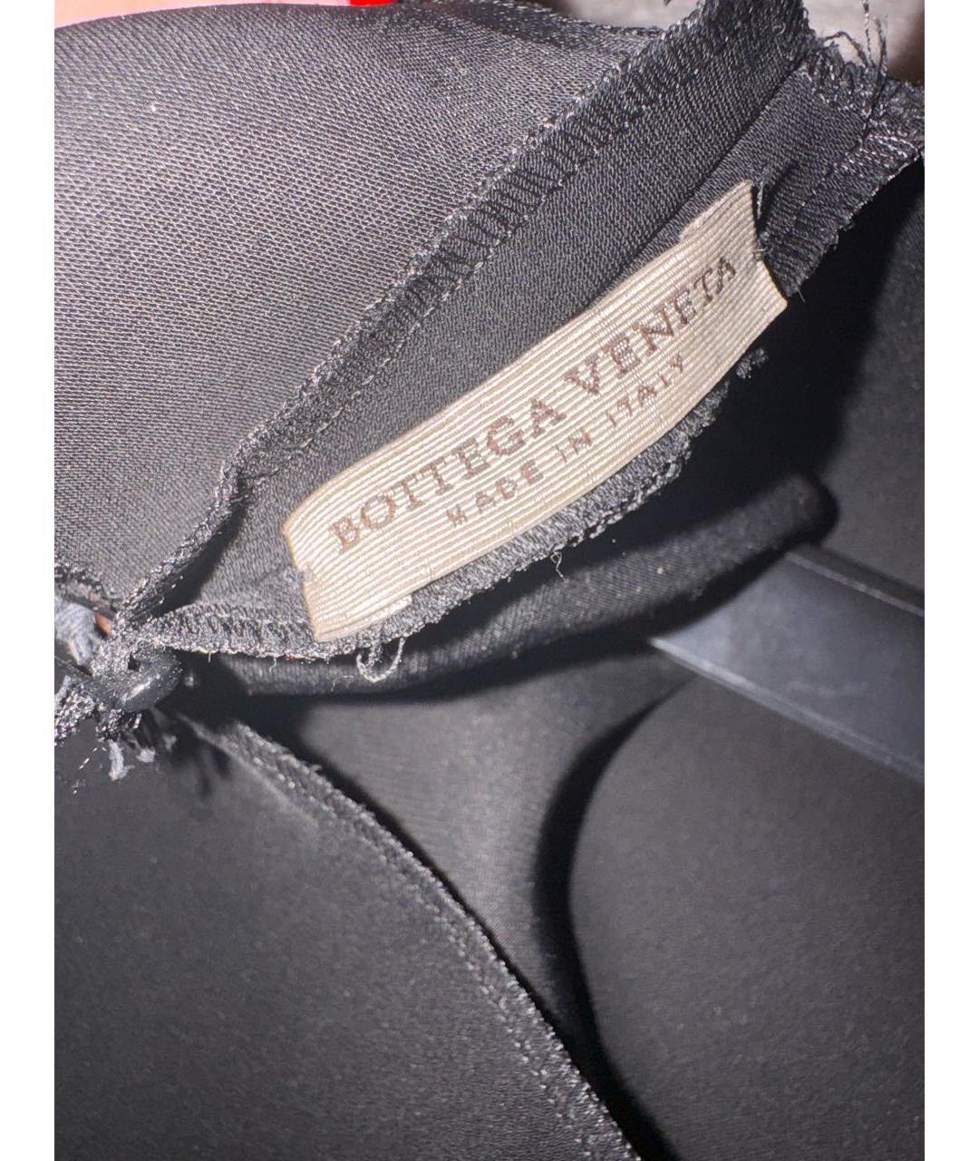 BOTTEGA VENETA Черное шелковое коктейльное платье, фото 6