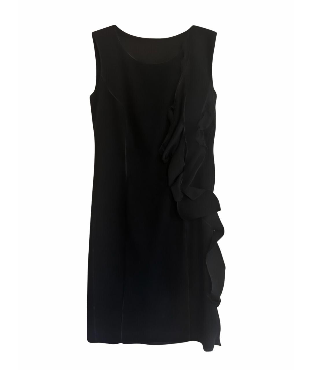 BOTTEGA VENETA Черное шелковое коктейльное платье, фото 1