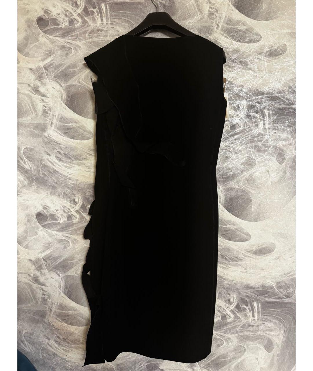 BOTTEGA VENETA Черное шелковое коктейльное платье, фото 2