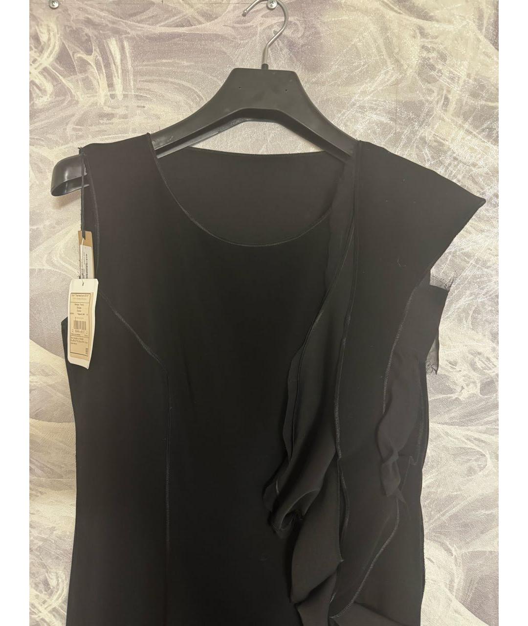 BOTTEGA VENETA Черное шелковое коктейльное платье, фото 3