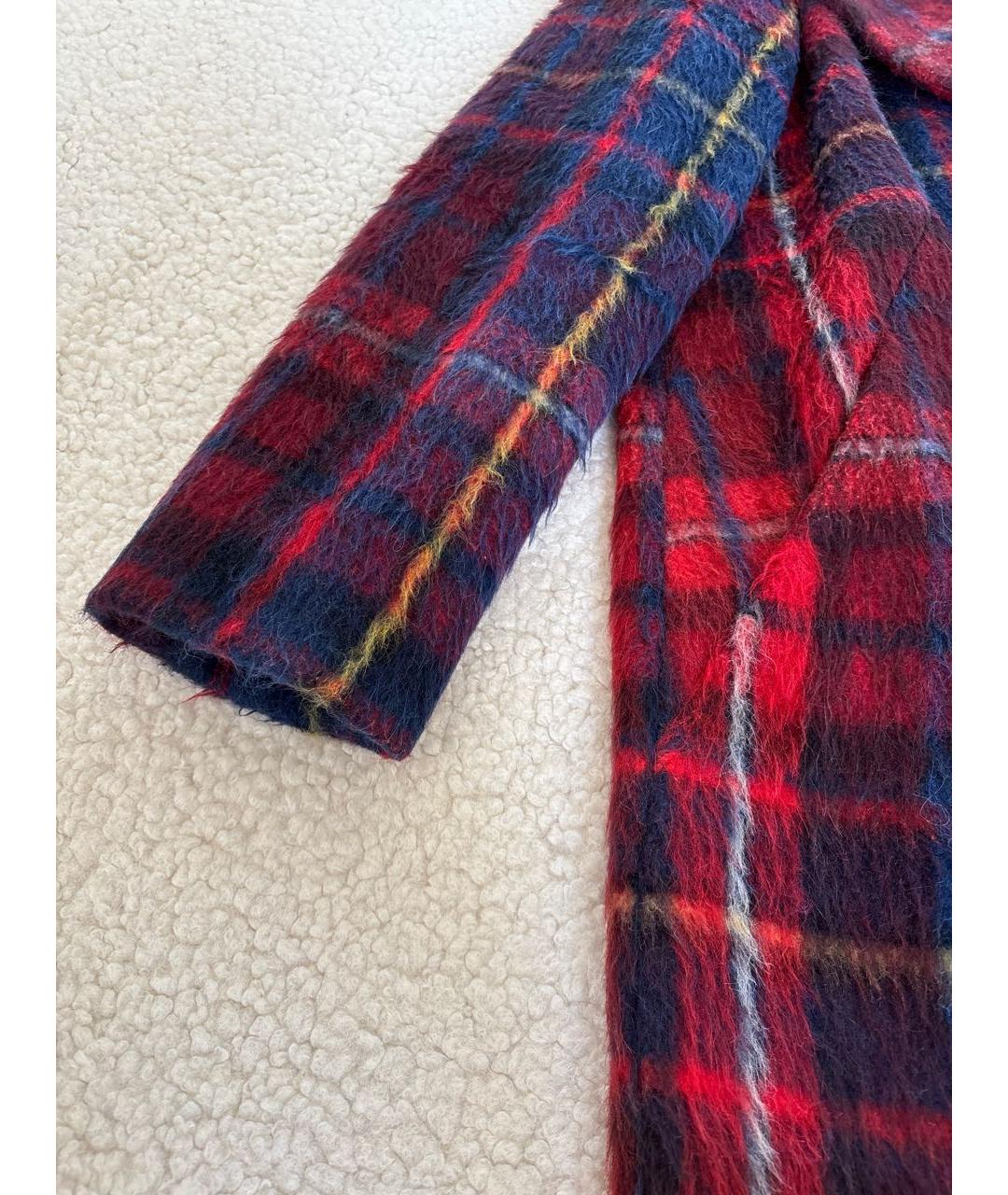 TOMMY HILFIGER Бордовое полиэстеровое пальто, фото 8