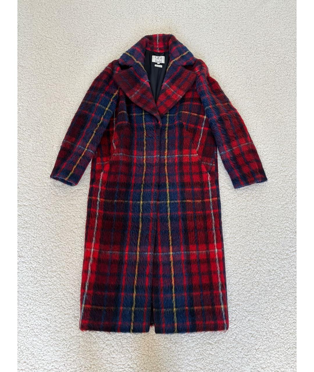 TOMMY HILFIGER Бордовое полиэстеровое пальто, фото 5