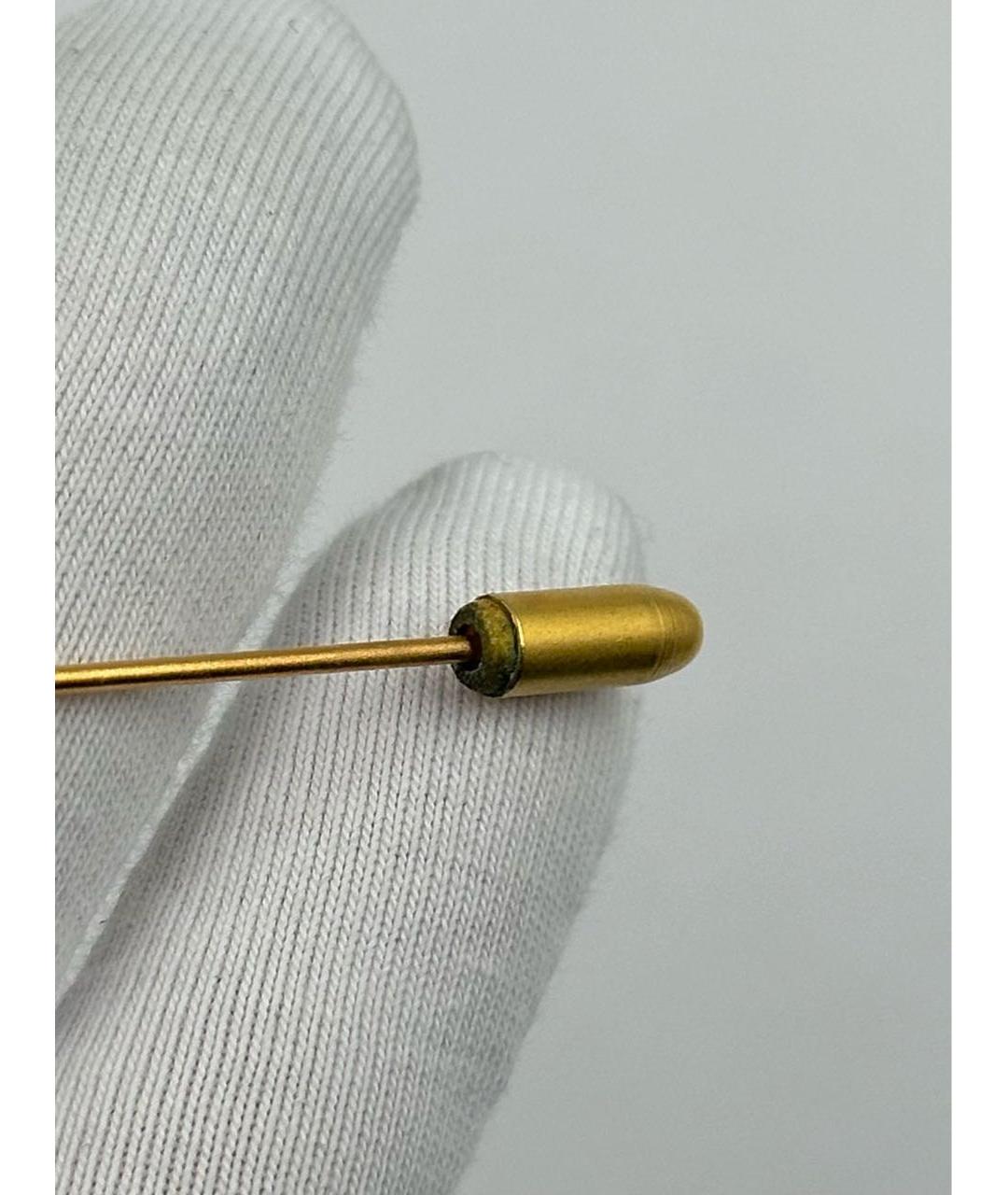 HERMES Золотая позолоченная булавка / брошь, фото 7