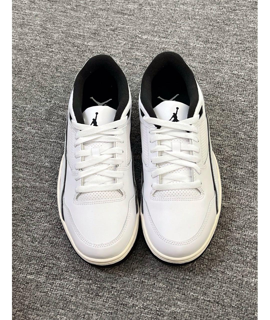 JORDAN Белые кожаные низкие кроссовки / кеды, фото 3