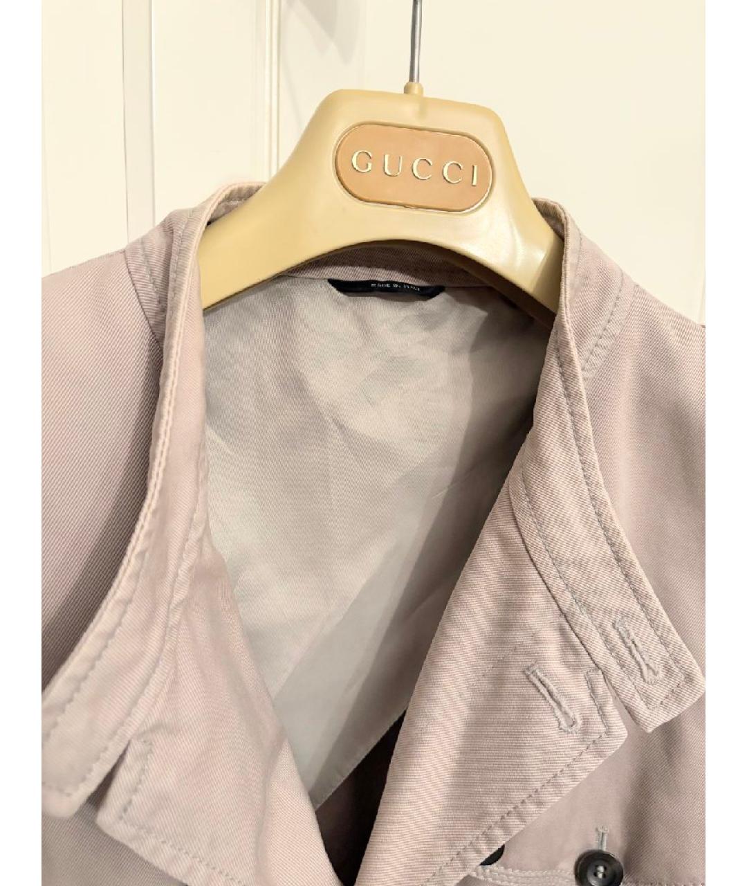 GUCCI Бежевый хлопковый пиджак, фото 2