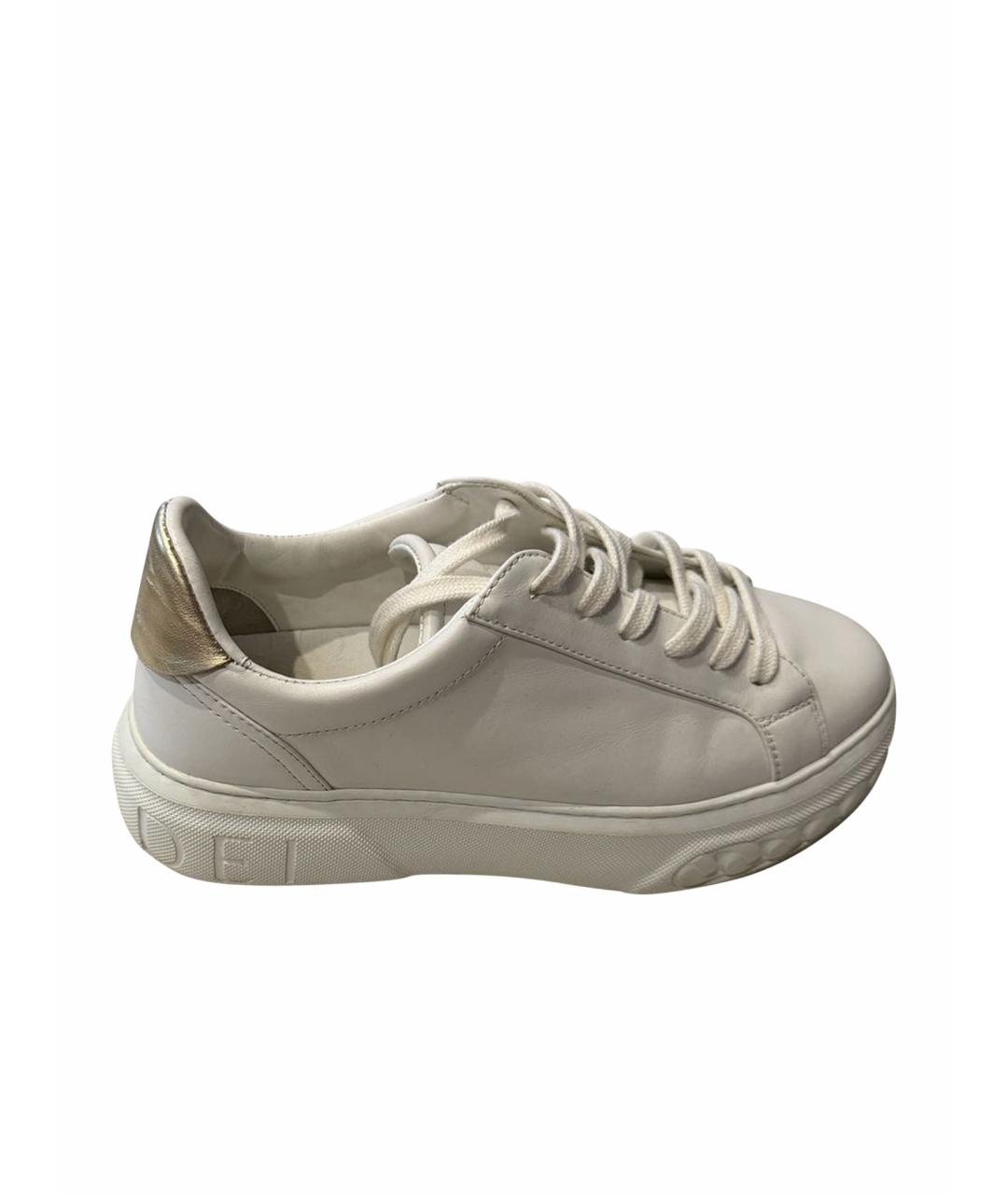 CASADEI Белые кожаные кроссовки, фото 1