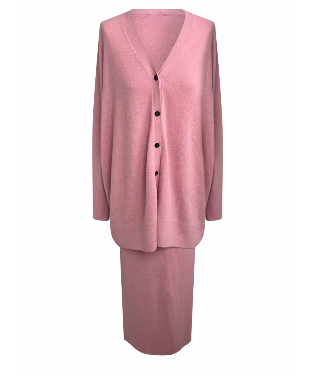 12 STOREEZ Розовый шерстяной костюм с юбками, фото 1