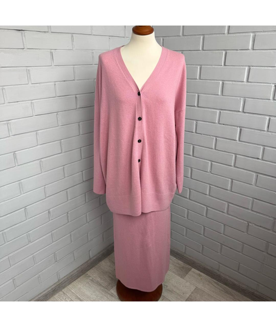 12 STOREEZ Розовый шерстяной костюм с юбками, фото 9