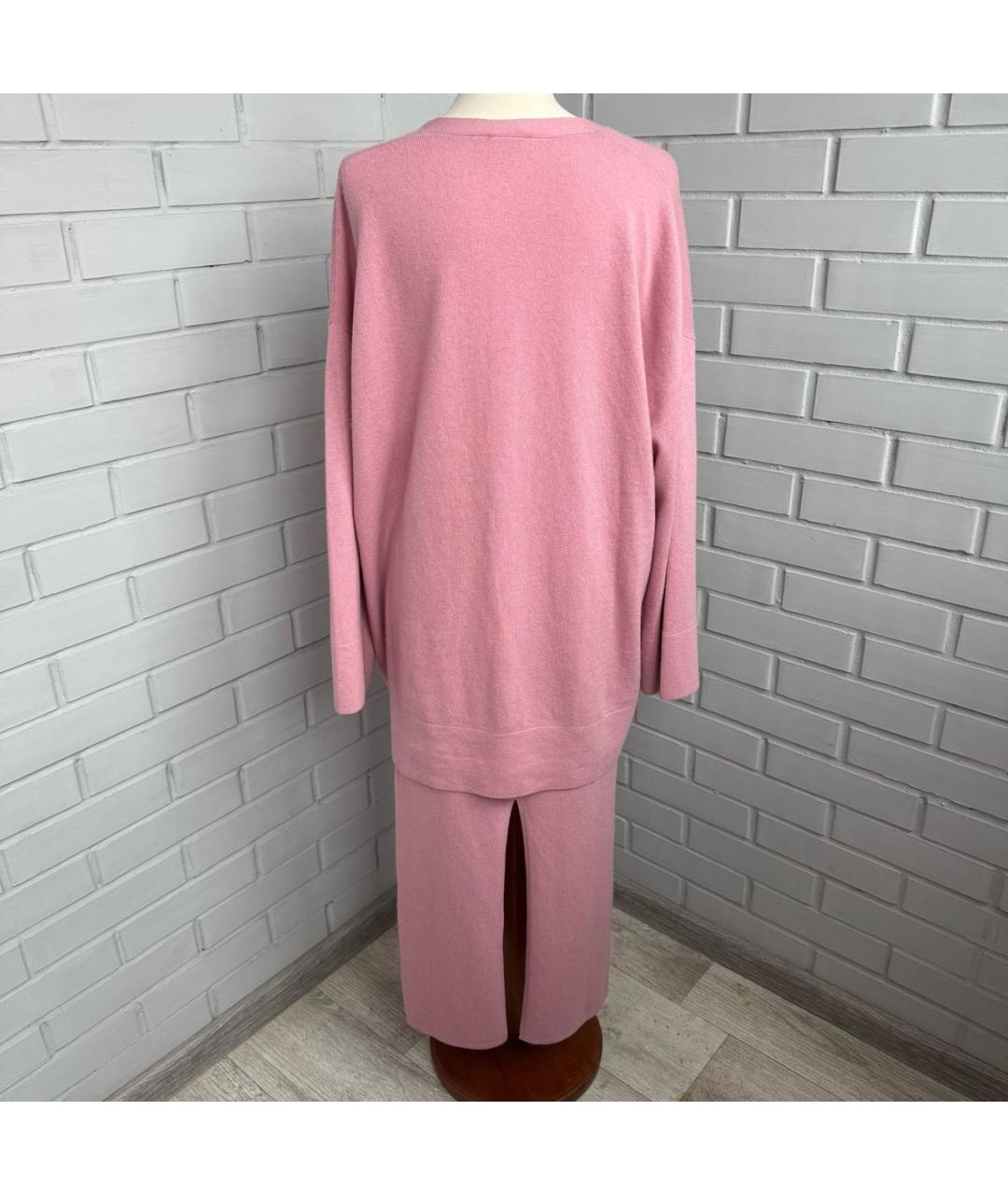 12 STOREEZ Розовый шерстяной костюм с юбками, фото 8