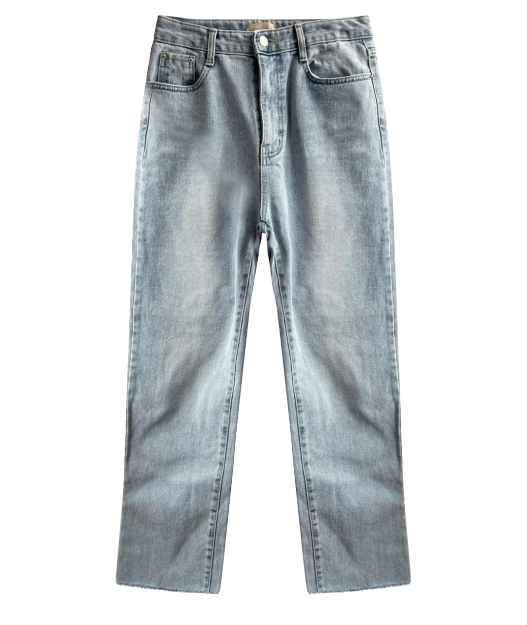 AUTENTIMENTS Голубые хлопковые прямые джинсы, фото 1