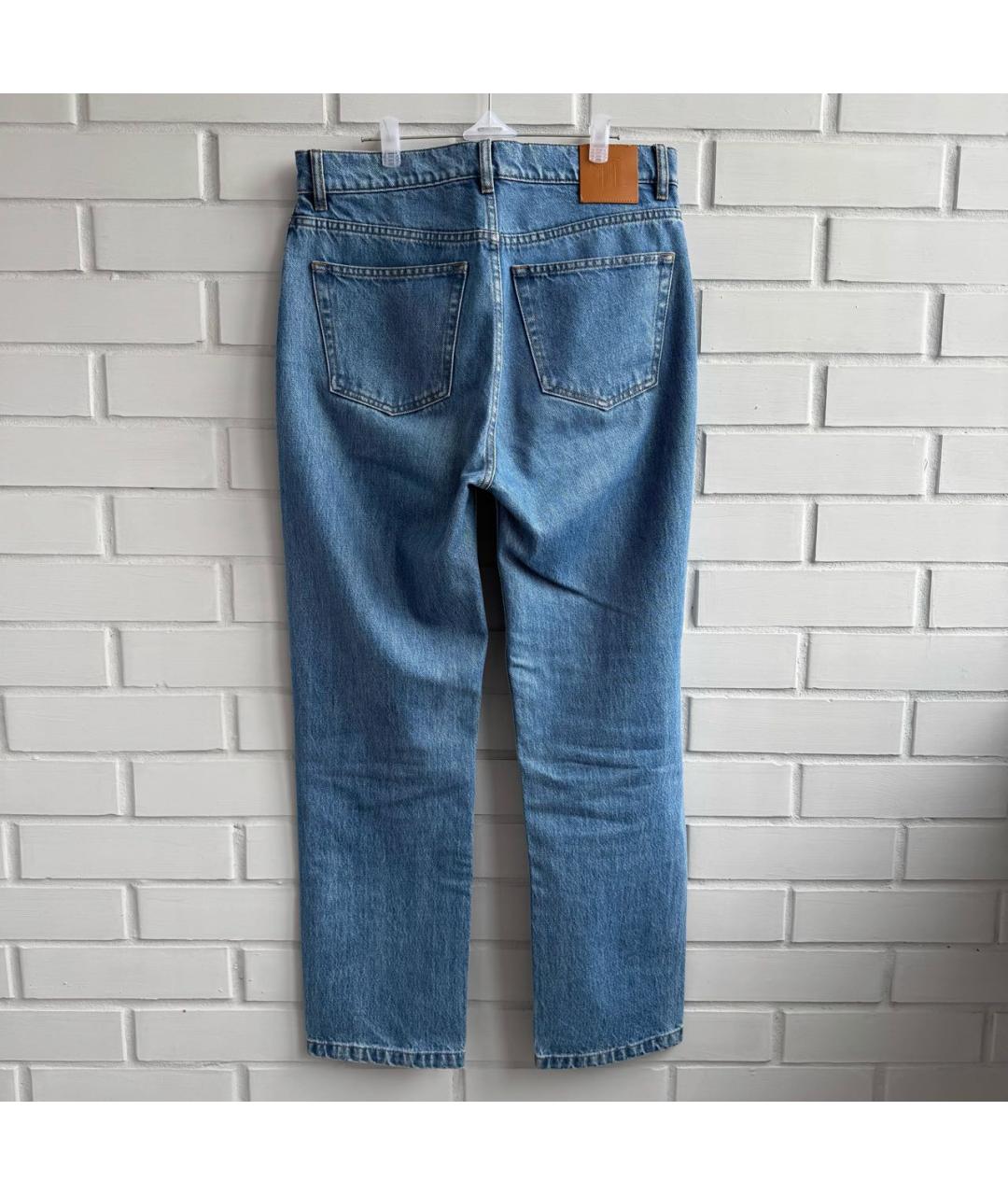 NANUSHKA Синие хлопковые прямые джинсы, фото 2