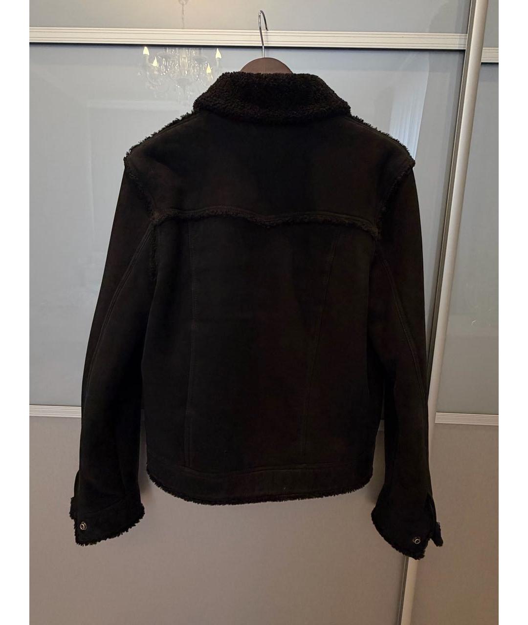 SAINT LAURENT Черная меховая дубленка/шуба, фото 2