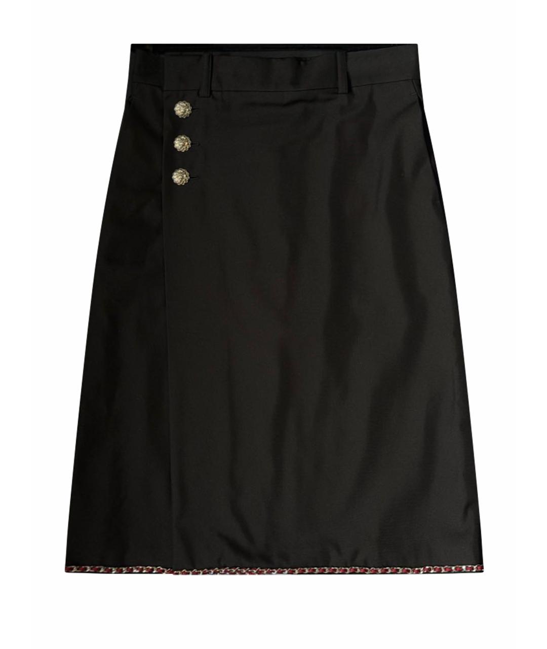 CHANEL Черная юбка миди, фото 1