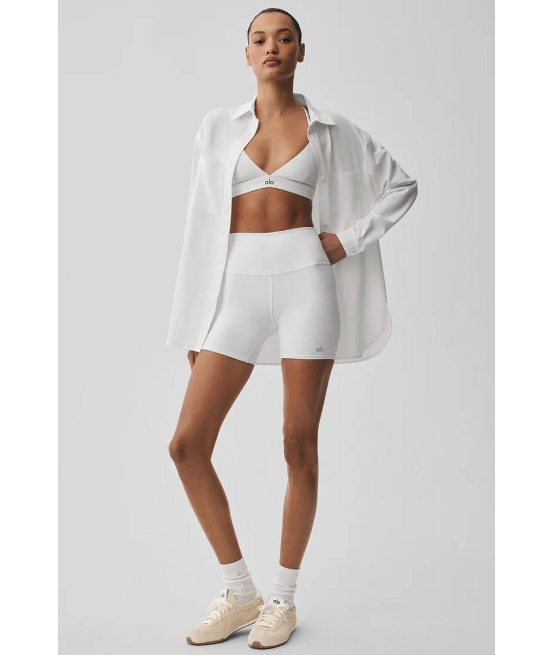 ALO YOGA Белые капри, фото 4